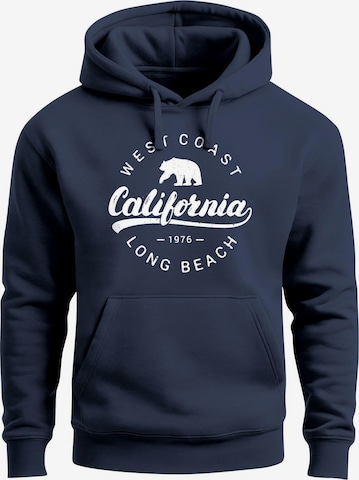Neverless Sweatshirt 'Westcoast California' in Blue: front