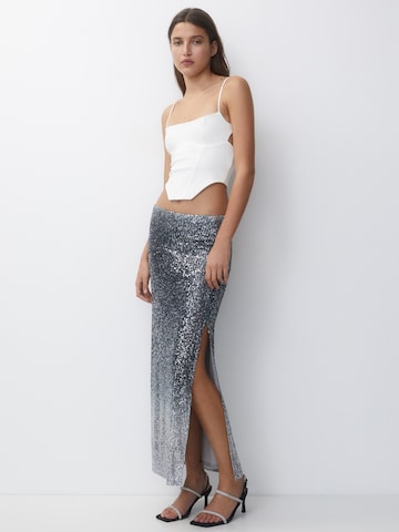 Pull&Bear Rok in Grijs