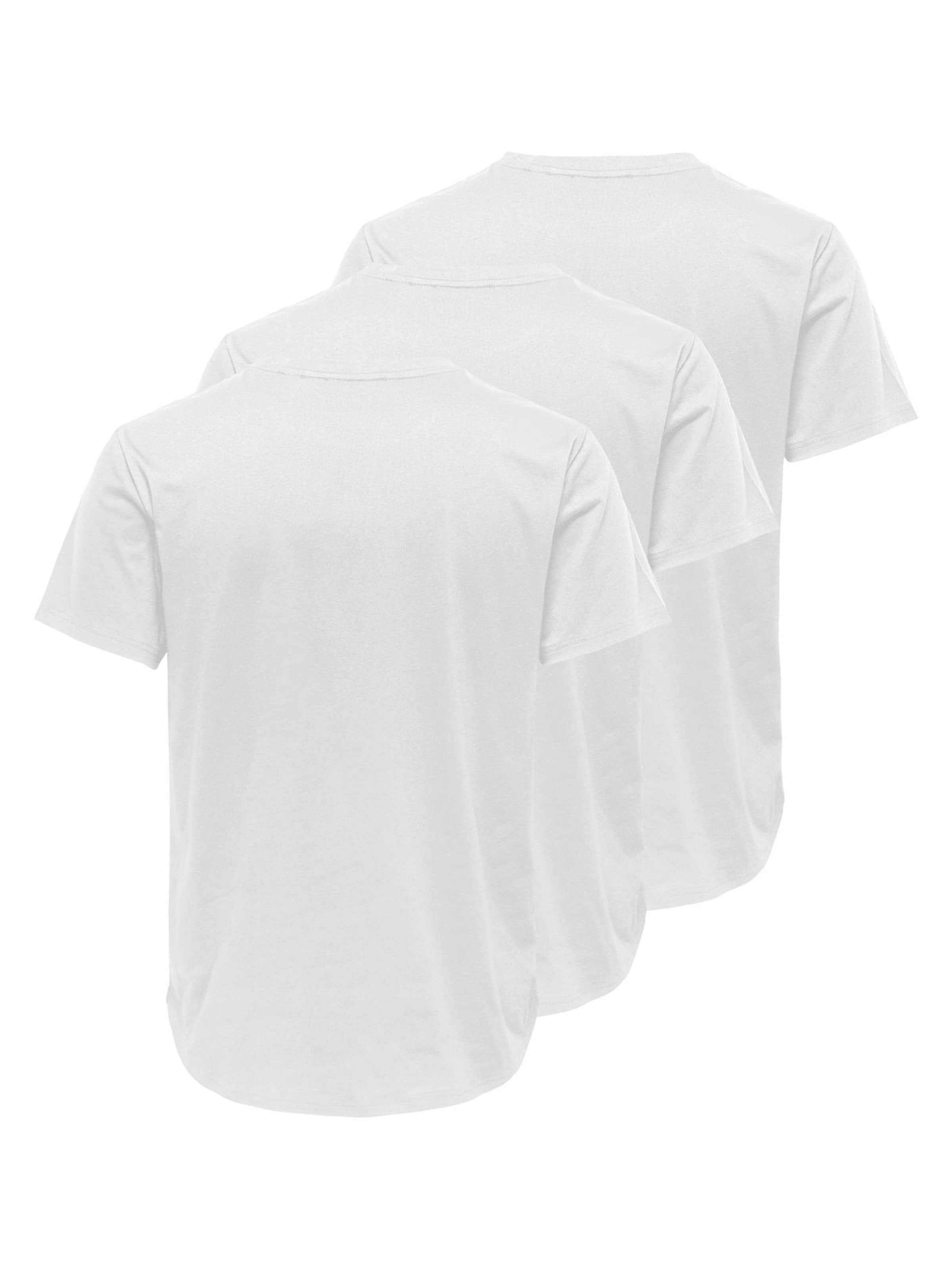 Maglietta 'ONSJEFF' di Only & Sons in bianco