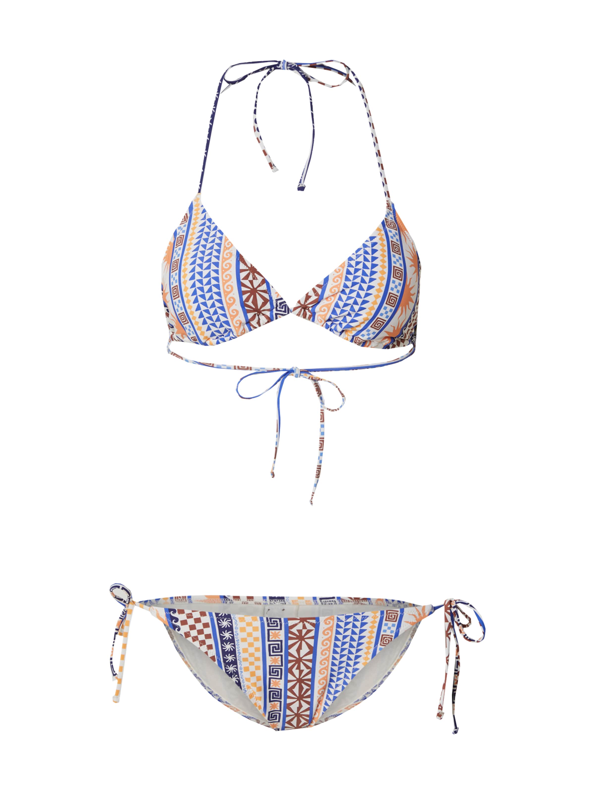 RIP CURL Сутиен с триъгълни чашки Бански тип бикини 'SAN CARLOS' в синьо: отпред