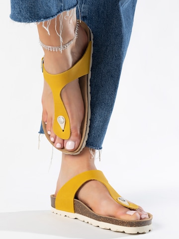 Mule 'MERCURE' Bayton en jaune