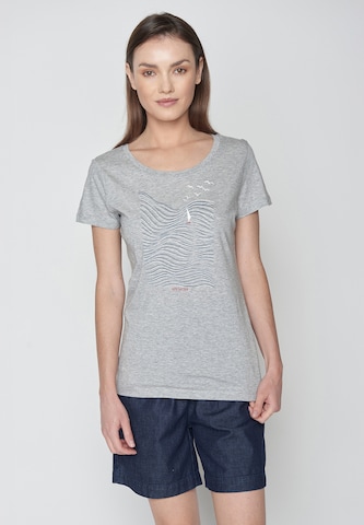 GREENBOMB Shirt 'Nature High Sea' in Grey: front