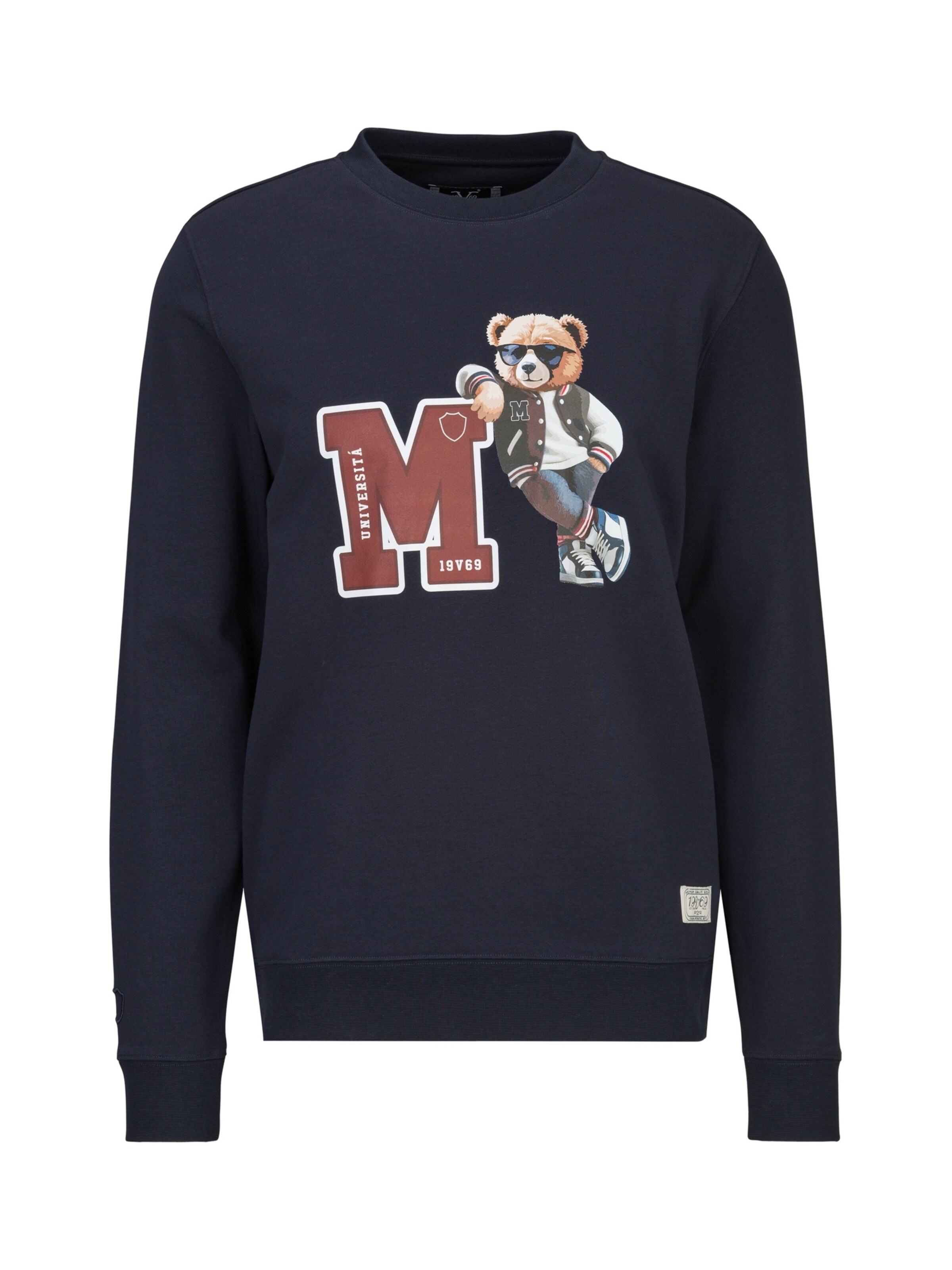 Sweat-shirt 'Nico' 19V69 ITALIA en bleu : devant