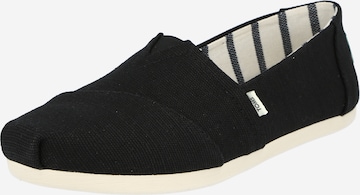 TOMS - Sapato Slip-on 'ALPARGATA' em preto: frente
