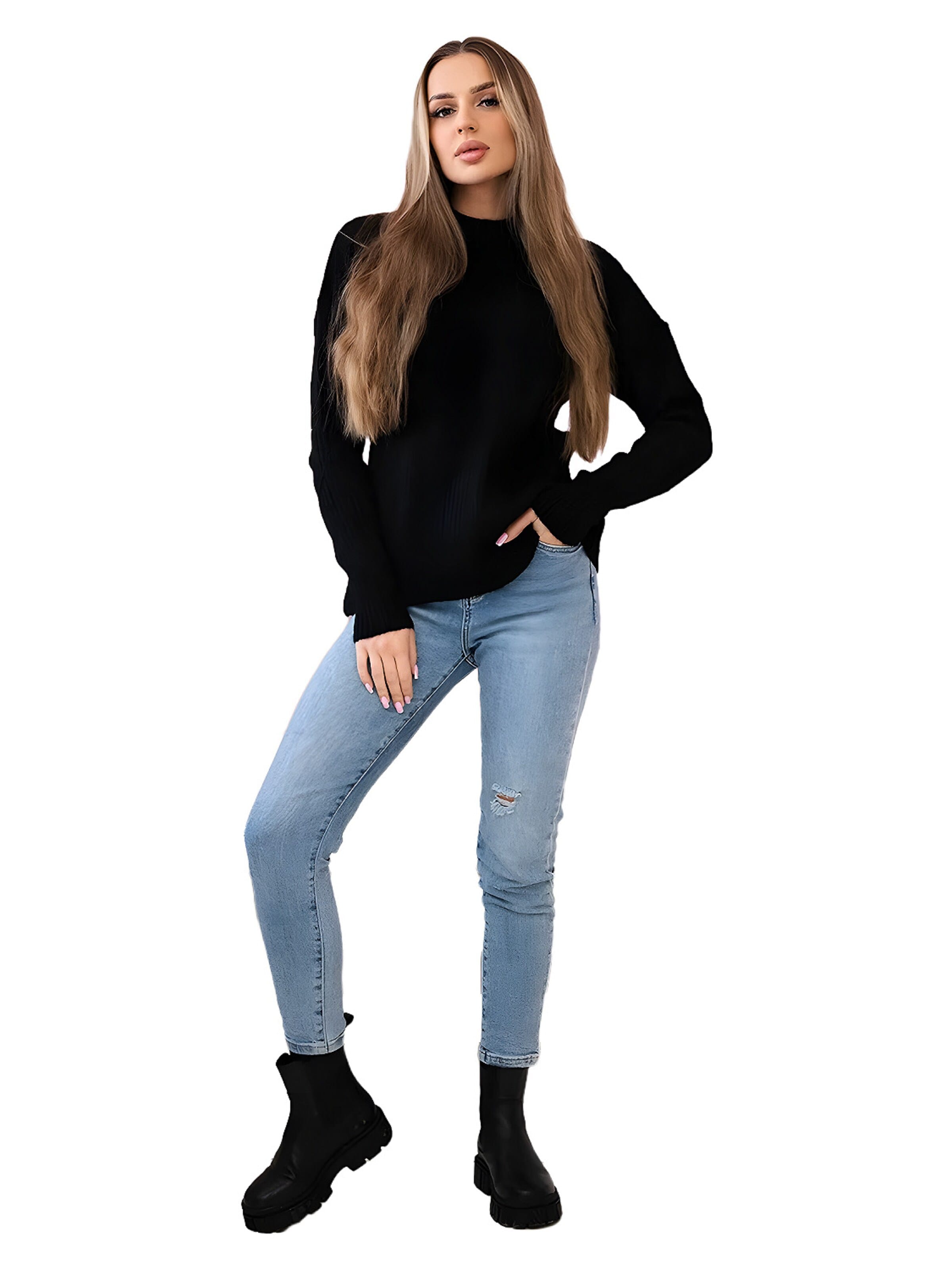 Lumera Sweter w kolorze czarny