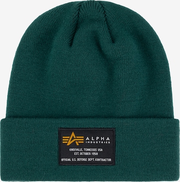 ALPHA INDUSTRIES Kape | zelena barva: sprednja stran