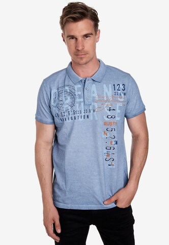 Rusty Neal Polo-Shirt in Blau: predná strana