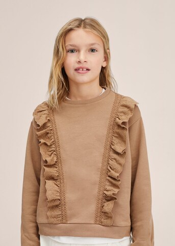 MANGO KIDS Sweatshirt 'Lola' in Brown: front