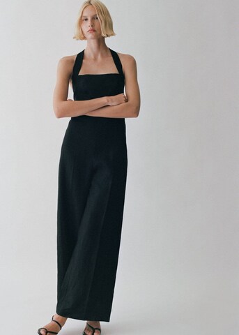 MANGO Wide leg Overalls 'Jumy' in Black: front