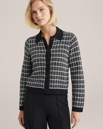 WE FashionKardigan - crna boja: prednji dio