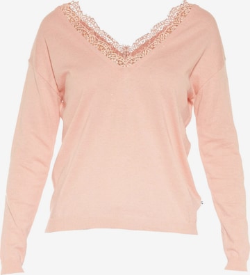 Le Temps Des Cerises Sweater 'BELAN' in Pink: front