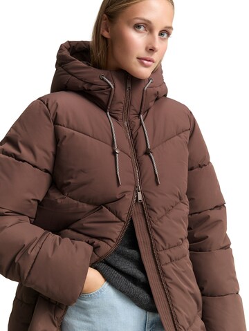 TOM TAILOR DENIM Wintermantel in Bruin