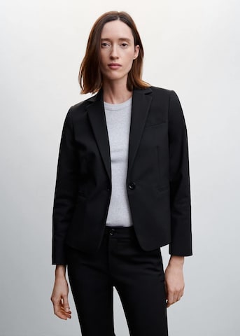 MANGO Blazer 'Macaroni' | črna barva: sprednja stran