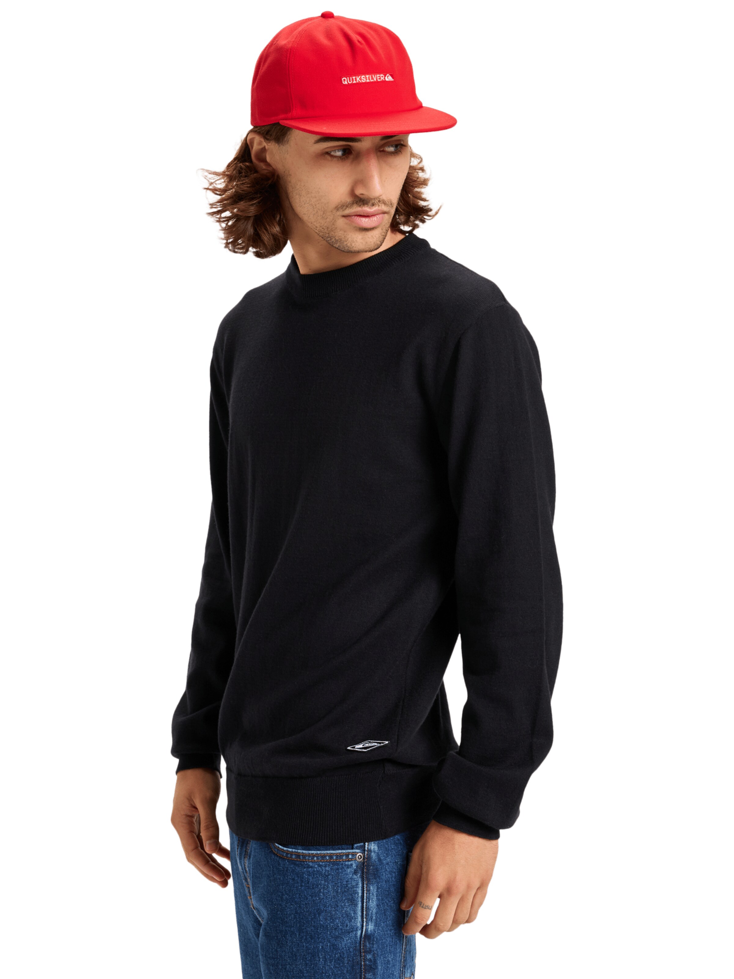 QUIKSILVER Sweatshirt 'Diamond' in Black