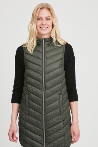 Fransa Vest 'FRBAPADDING 4' in Green: front