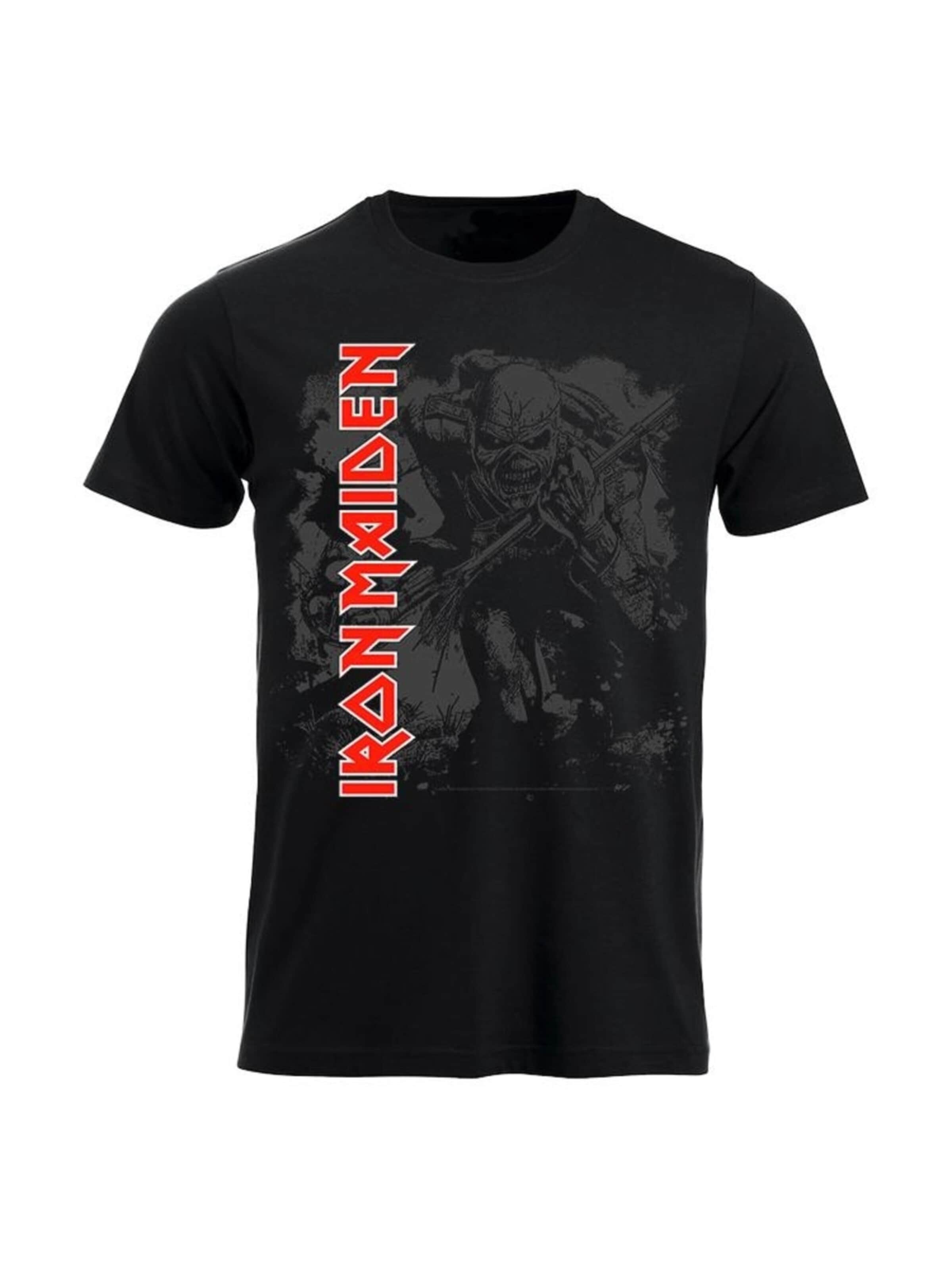 Iron Maiden Shirt 'Iron Maiden Trooper watermark  T-Shirt' in Black: front