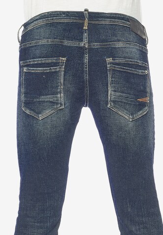 Le Temps Des Cerises Slimfit Jeans '700/11' in Blauw