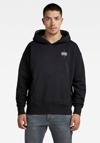 Sweat-shirt G-Star RAW en noir : devant