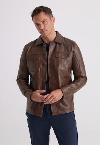 Felix Hardy Between-season jacket in Brown: front