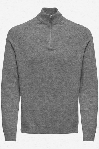 pelēks Only & Sons Džemperis 'ONSEDWARD': no priekšpuses