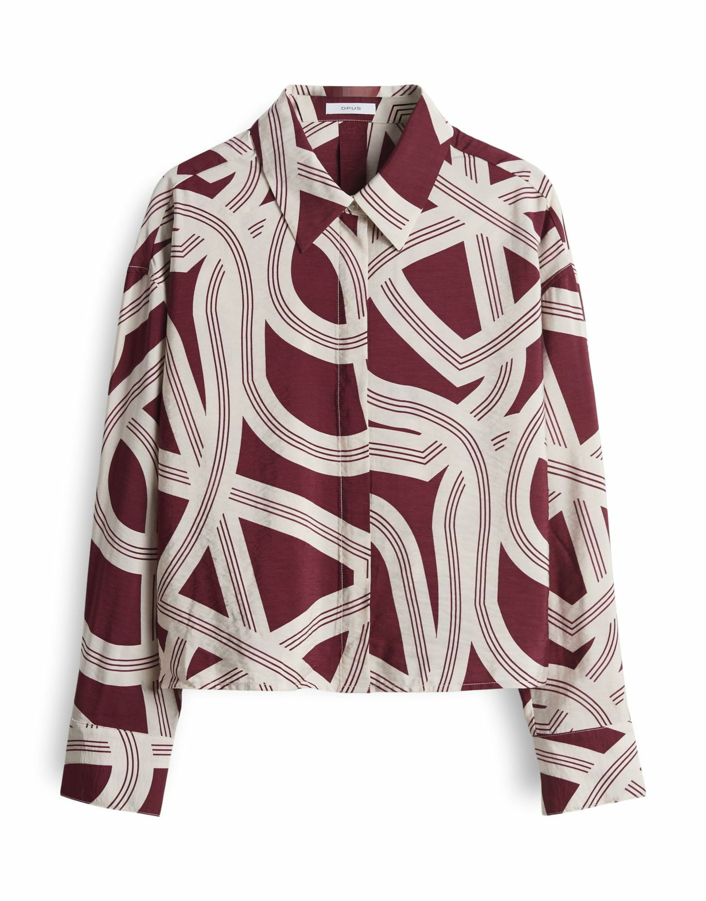 OPUS Blouse in Bruin: voorkant