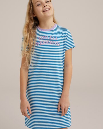 WE Fashion Ночная рубашка в Синий