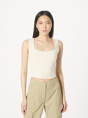 Urban Classics Top in Beige: predná strana