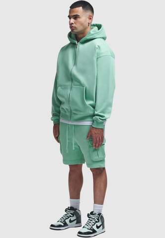 2Y Studios Zip-Up Hoodie 'Globus' in Green