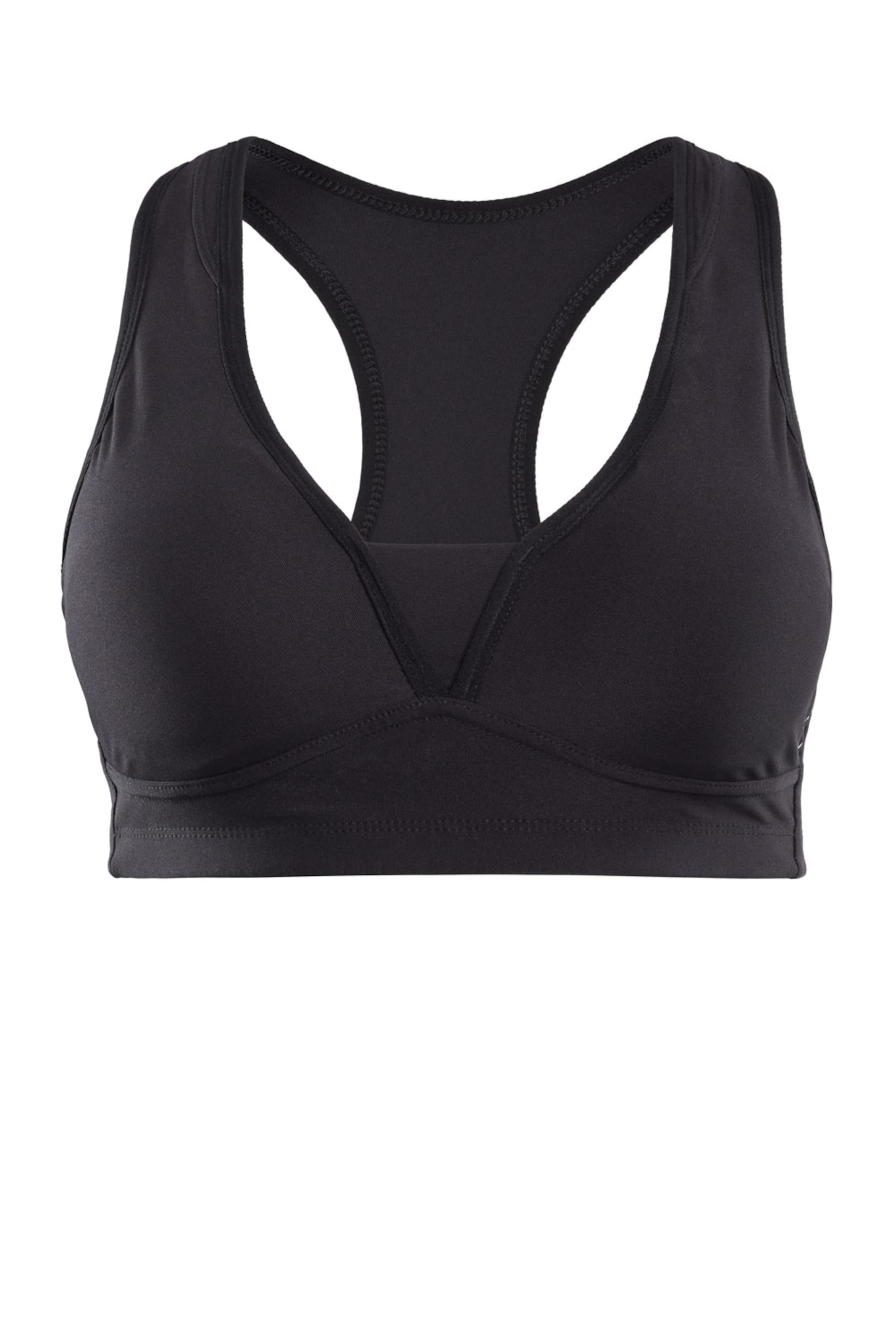 Winshape Push-up Sports-BH 'PUSB102' i sort: forside