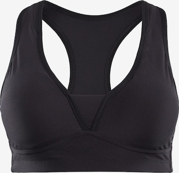 Winshape Push-up Sports Bra 'PUSB102' in Black: front