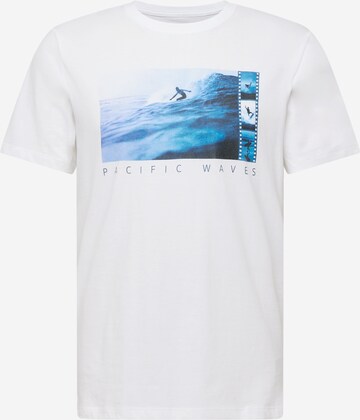 T-Shirt 'PACIFIC WAVES' GAP en blanc : devant