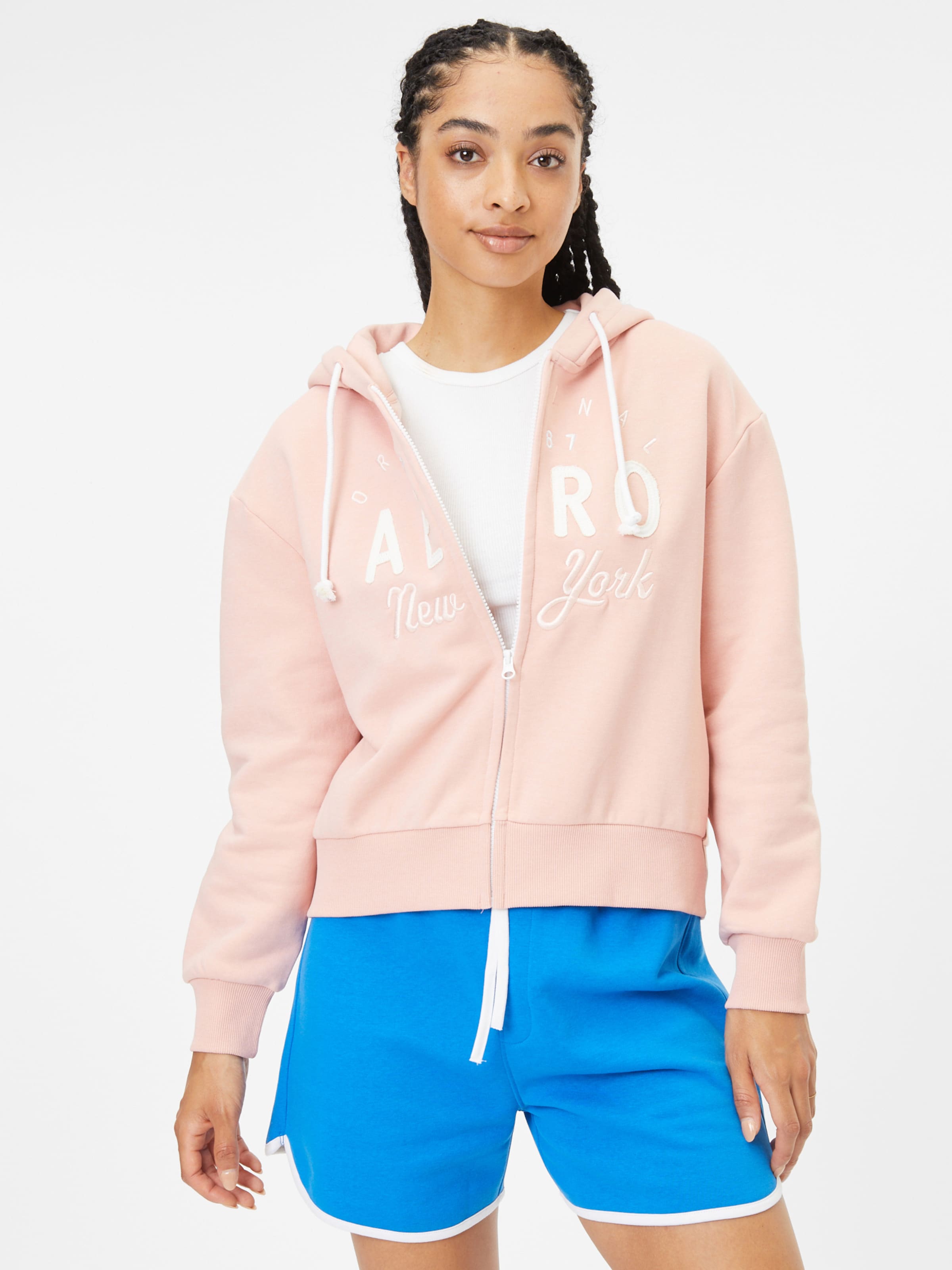 Pink hotsell sweat jacket