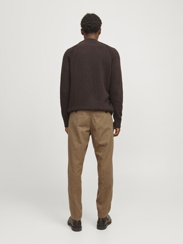 JACK & JONES Tapered Élére vasalt nadrágok - szürke
