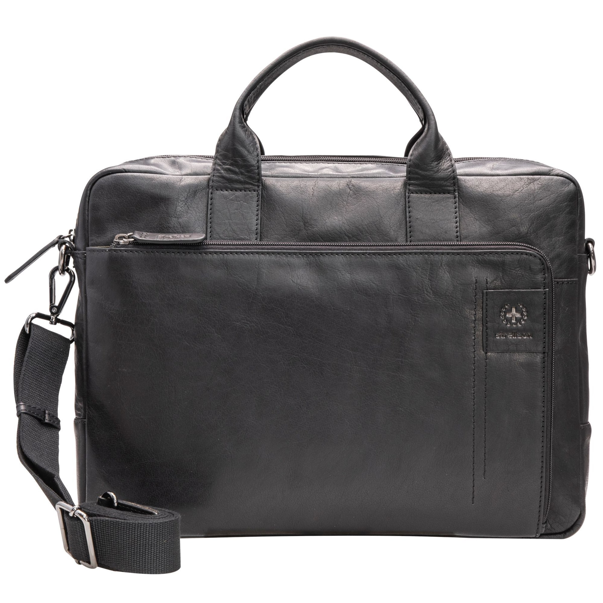 STRELLSON - Cartera maletín 'Hyde Park' en negro: frente