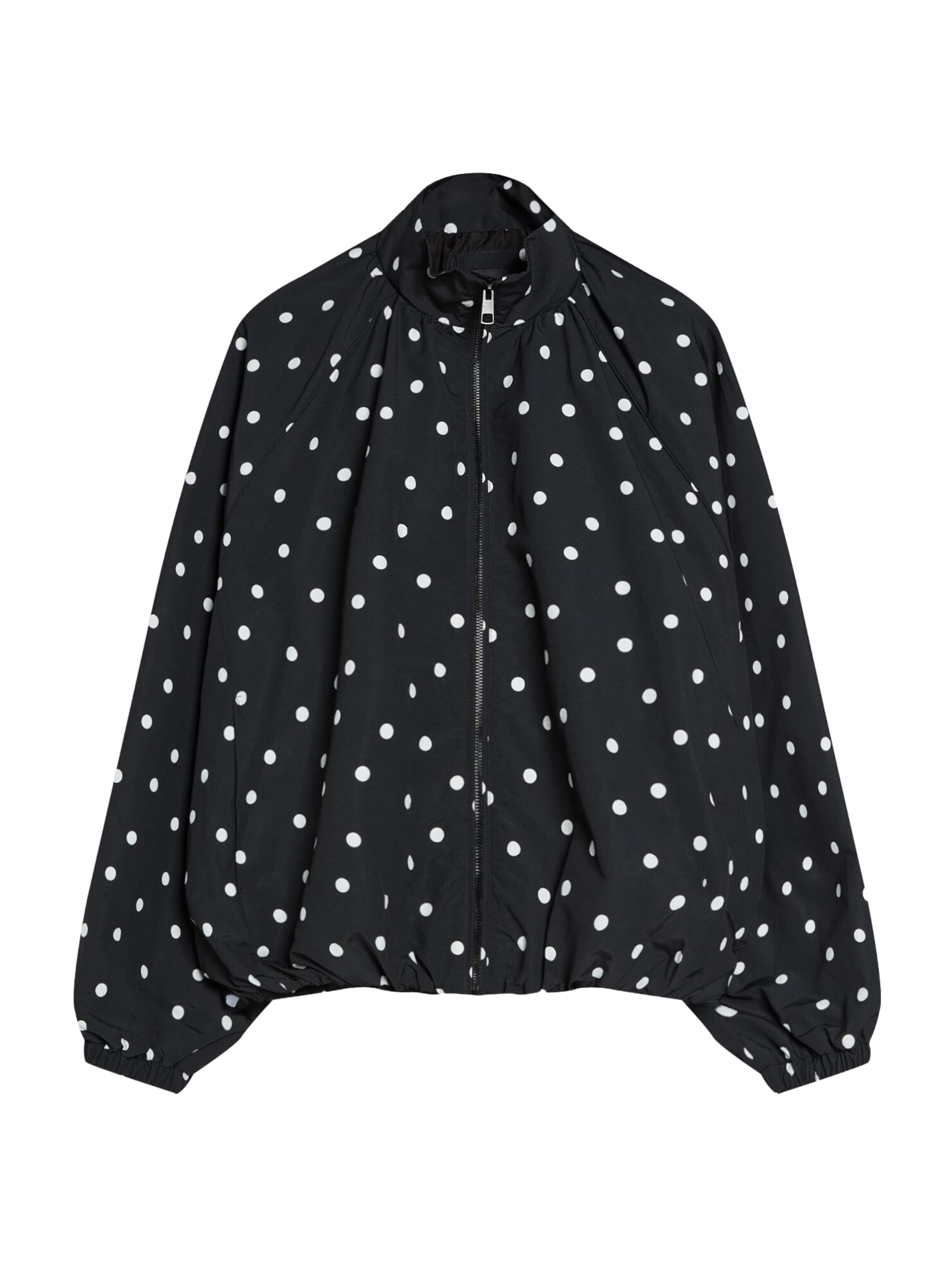 fekete / fehér Bershka Átmeneti dzseki, Termék nézet