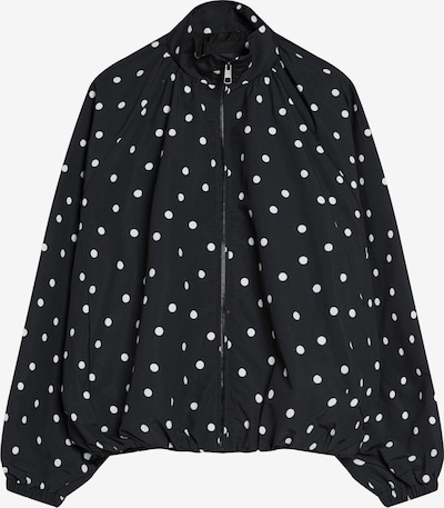 Bershka Prechodná bunda - čierna / biela, Produkt