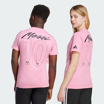 T-Shirt fonctionnel 'Messi Name & Number' ADIDAS PERFORMANCE en rose