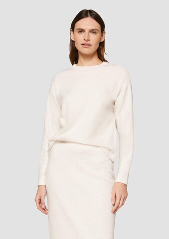 s.Oliver Sweatshirt in Beige: Vorderseite