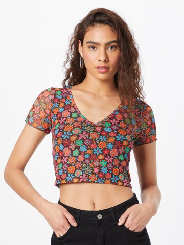 Nasty Gal Shirt in Zwart: voorkant