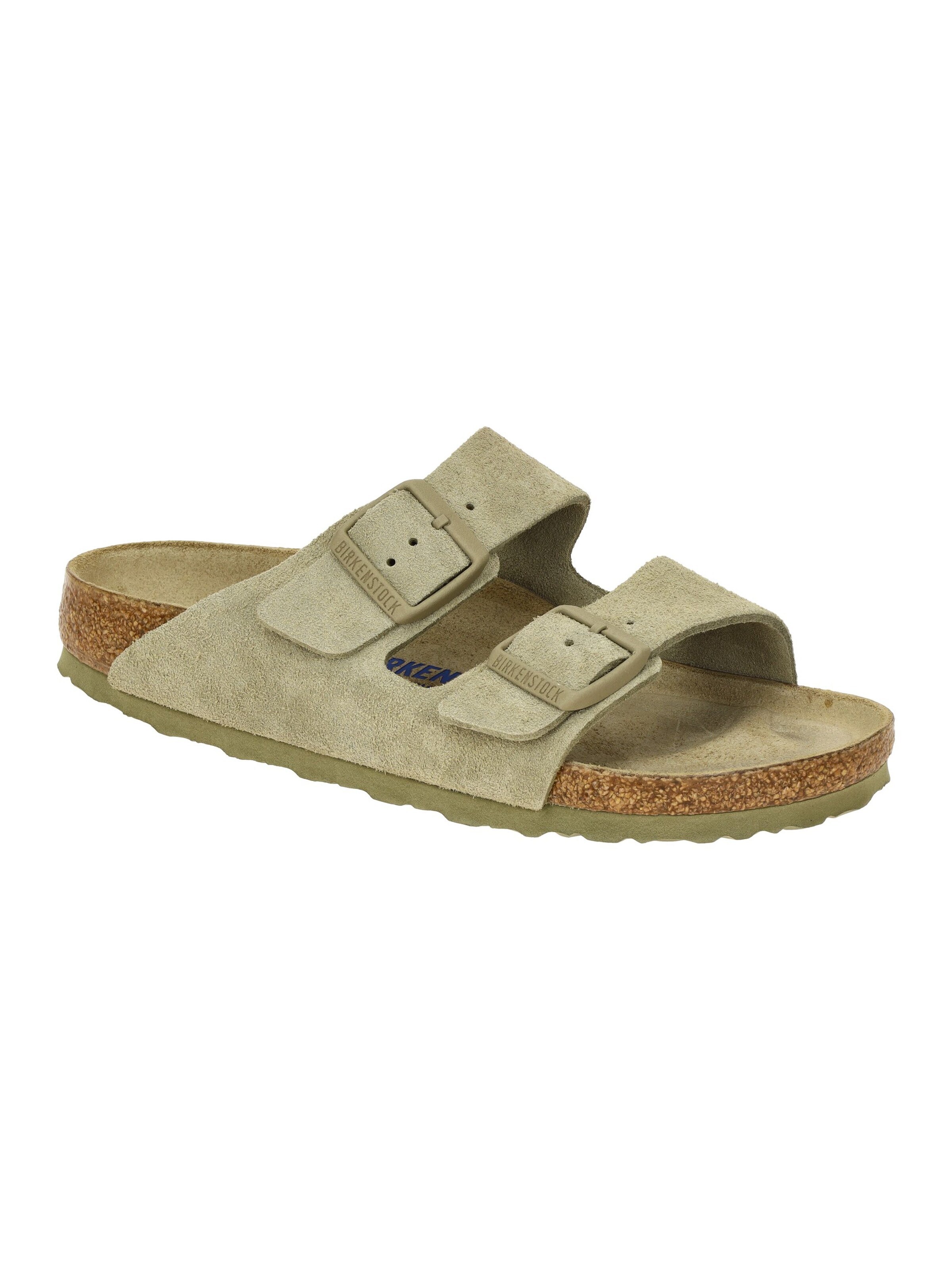 BIRKENSTOCK Mules 'Birkenstock Arizona BS Pantolette grün faded-khaki Schmal 1019088' in 35 in Green, Item view