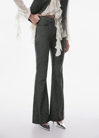 MANGO Regular Pleated Pants 'ESPY' in Grey: front