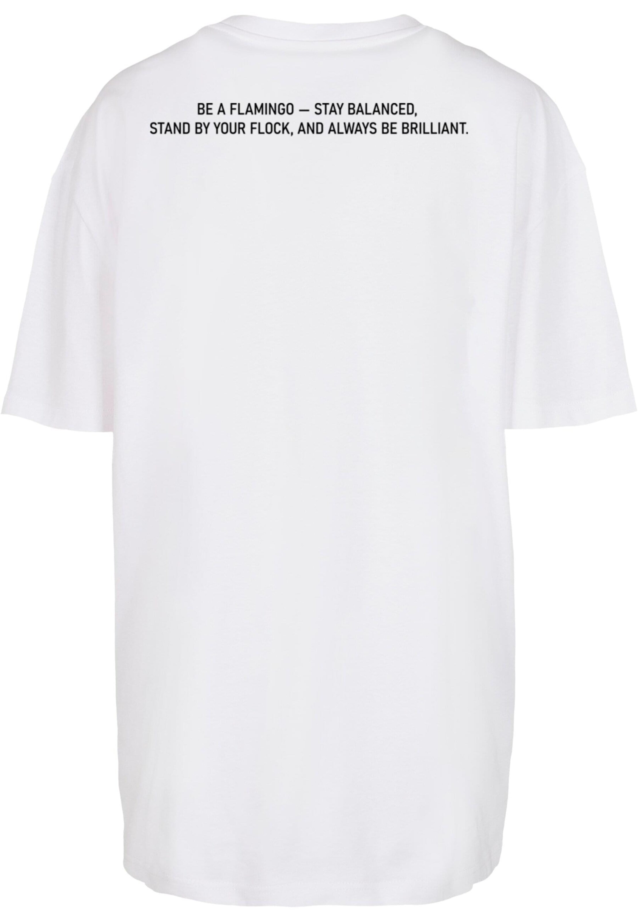 Merchcode Shirt 'Flamingo' in White