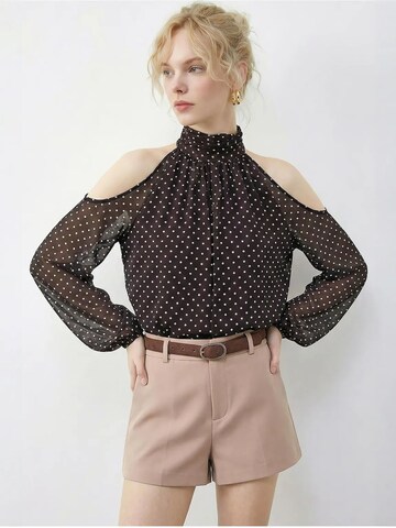 Camicia da donna di Bianco Lucci in marrone