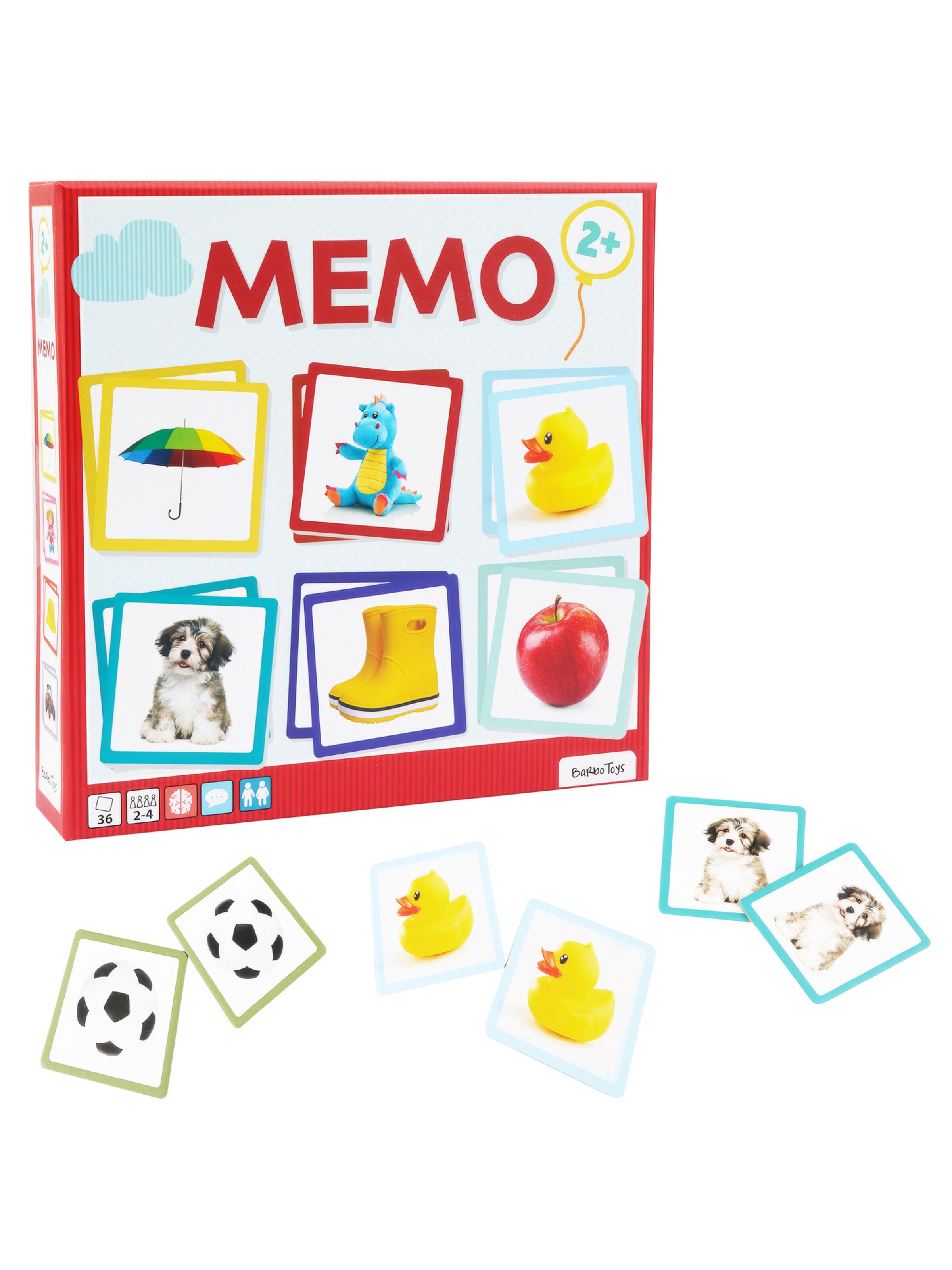 Barbo Toys Spel 'Mein erstes Memo' in Blauw: voorkant