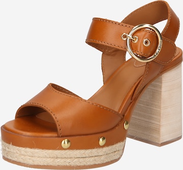 See by Chloé Strap Sandals 'VIVIANE' in Brown: front