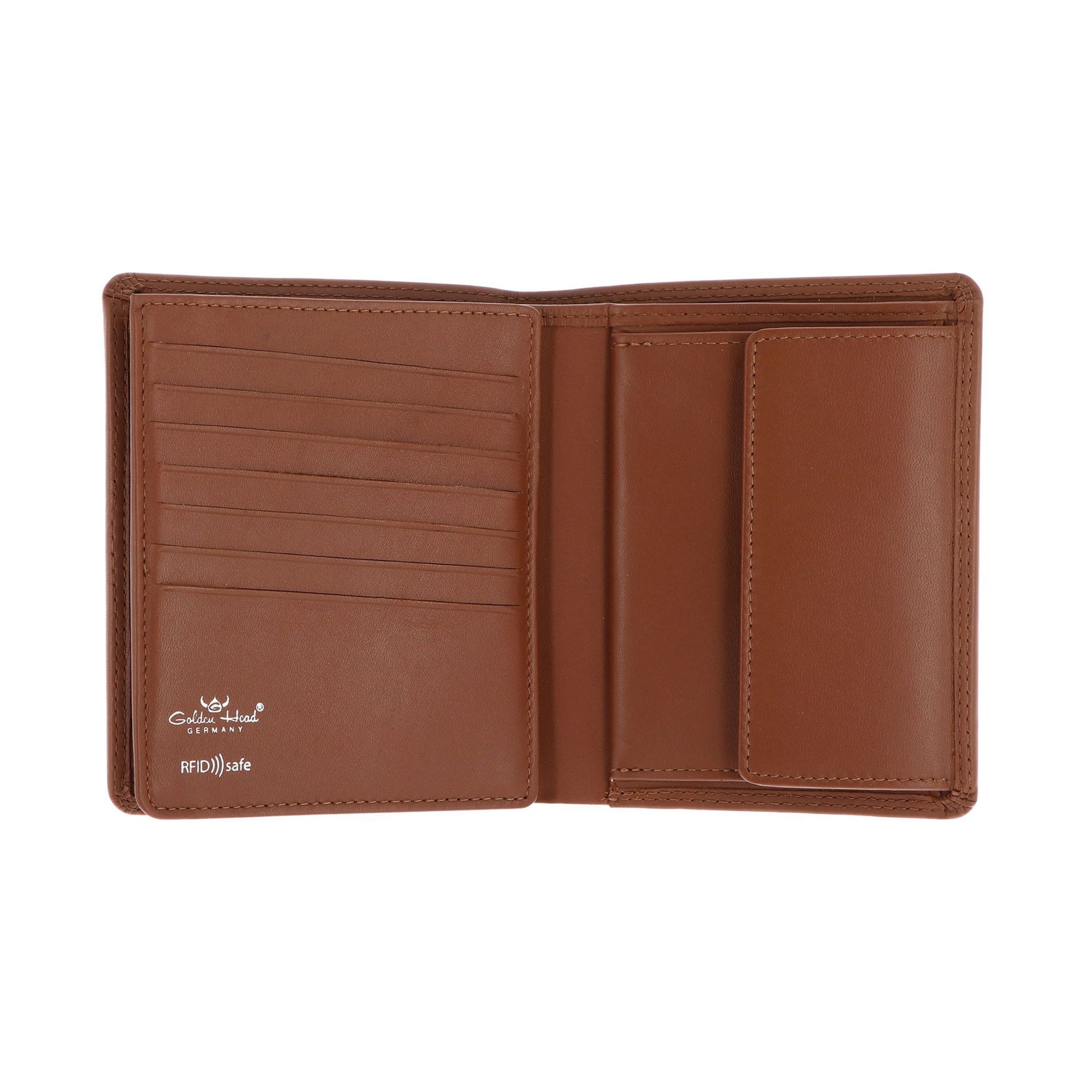 Porte-monnaies ' RFID' GOLDEN HEAD en marron
