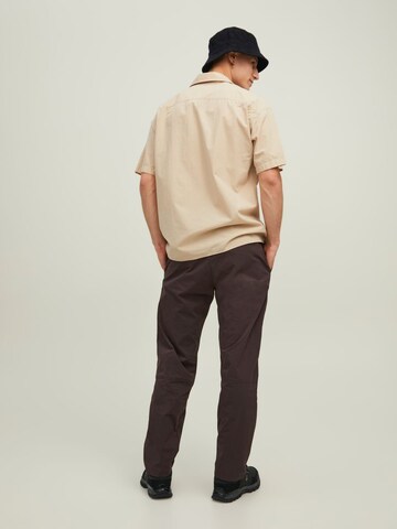 JACK & JONES Loose fit Pants 'Kane Tech AKM' in Brown