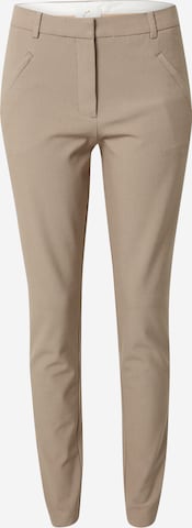 FIVEUNITS Slimfit Broek 'Angelie' in Beige: voorkant