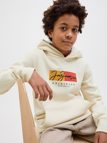 Jack & Jones Junior Sweatshirt 'JORFrederiksberg' i beige