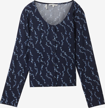 TOM TAILOR DENIM Blouse in Blauw: voorkant